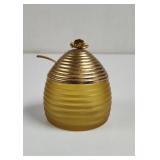 Vintage Avon Honey Bee Hive Jar with Spoon