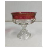 Vintage Indiana Glass Ruby Red Flash Kings Crown