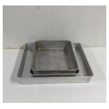 Vintage wilton Aluminum rectangle and square