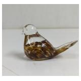 1980 Jor St. Clair Hand Blown Brown And White