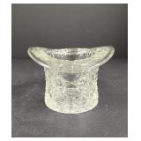 Vintage L.G Wright Daisy and Button Clear Glass
