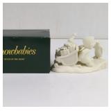 Vintage Dept 56 Snow Babies 'Stuck in the Snow'