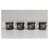 Vintage Royal Limoges Fincan Tea Cups 4 Total