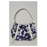 Liz Claiborne shoulder bag blue and white floral