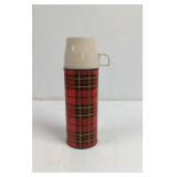 Vintage Thermos Red Plaid Thermos