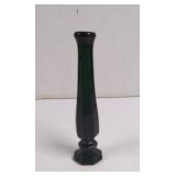 Vintage Unmarked Emerald green Glass Bud Vase