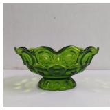 Vintage L.E. Smith Moon and Stars Avocado Green