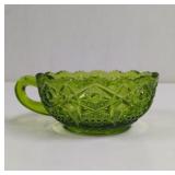 Vintage L.E. Smith Heritage Quintec Green Glass