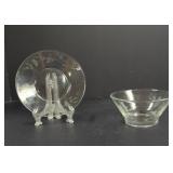 Vintage Princess House Heritage Etched Condiment