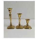 Vintage Brass Candle Stick Holders