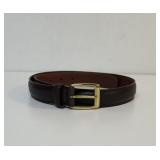 Vintage Cole Haan Leather belt with solid brass