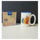 Walt Disney 2001 Mug and Wood Mounted Stamp set