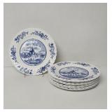 Vintage Johnson Bros Tulip Time blue and white