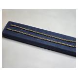 14K Italy Gold Rope Necklace 18'