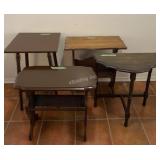 4 styles of small wood side tables