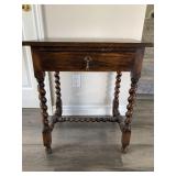 Barley Twist Leg Table w Drawer