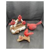 3 Cardinal Figurines