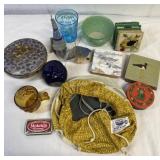 Cobalt dish,Tins,Czech, German vessels,, T ++  - K