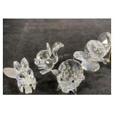 4 Swarovski Crystal figurines - K