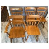 Maple dining chairs - G