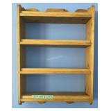 Small Hanging pine shelf - G