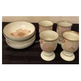 Denby GYPSY wine/water goblets & bowls - K