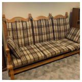 Colonial Wood Frame 3-seat couch - G