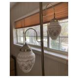 MCM pole lamp with glass shades - G