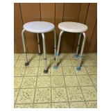 2 bath stools adjustable height
