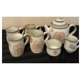Denby GYPSY teapot, mugs, cream & sugar  - KA