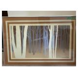 'Deciduous' C1979 framed numbered print - G