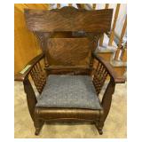 Antique wooden rocker - G
