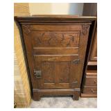 Antique wooden ice chest - G