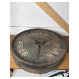 45 lb York Cast Iron Round Weight Plate (2x)