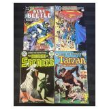8 DC Comics '70s Superman, Tarzan, Blue Beetle - C
