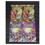 4 DC Comics KAMANDI & KUNG-FU FIGHTER - C
