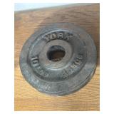 10 lbs York Cast iron Round Weightsi (2x)   - Q