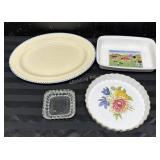 Flan & Baking Dishes, Oval Platter, Ashtray,   -L
