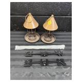 Weather Vane and Bird Seed Feeders - E