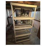 Heavy duty 6 foot tall Plastic Storage Rack