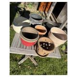 Ceramic plant pots    -R