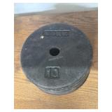 10 lbs York weight Plates (4x)- Q