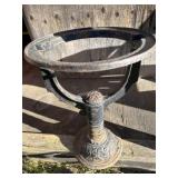 Cast iron table or bird bath base