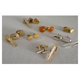 Vintage Cuff Links, Tie Clips, GP, KREMENTZ  -OF