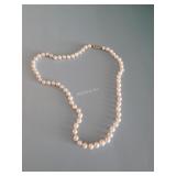 Vintage Cultured Pearl Strand with 14k Gold. OF