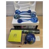 Art Glass Watering Balls, Weed Fabric. R