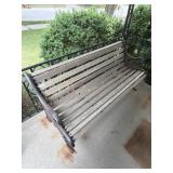 Garden Bench Iron & Wood