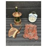 Copper Music-Lantern, Clock, Crumb Sweep - M
