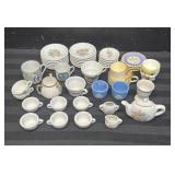 Egg cups, mini teacups, Eng, Jap,++- D
