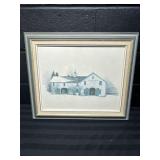 Walter Campbell 1981 Print Barn Painting - T